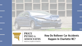 How Do Rollover Car Accidents Happen In Charlotte NC?