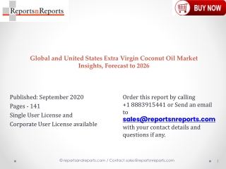 Extra Virgin Coconut Oil Market Size, Share, Current Trends, Analysis, Manufactures, Regions, Leading Players, Outlook –