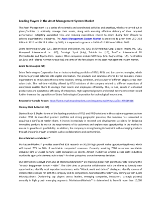 Asset Management System Market by Solution, Asset Type | COVID-19 Impact Analysis | MarketsandMarkets