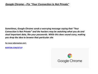 Google Chrome – Fix “Your Connection Is Not Private”