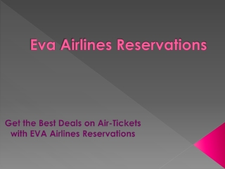 Eva Airlines Reservation