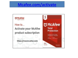 Mcafee.com/activate - Steps to Get McAfee With Product key 2020