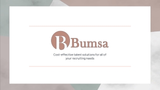 Bumsa Talent Solutions | Canadian Outsourcing Company