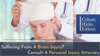 Suffering From A Brain Injury? Consult A Personal Injury Attorney