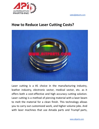 How to Reduce Laser Cutting Costs?