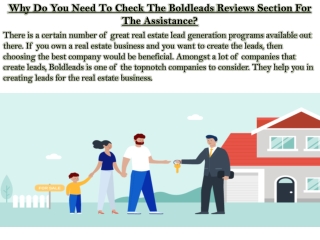 Why Do You Need To Check The Boldleads Reviews Section For The Assistance?