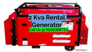 2 kVA Generator For Sale: Price & Specification Are you facing frequent power cut in your area & du
