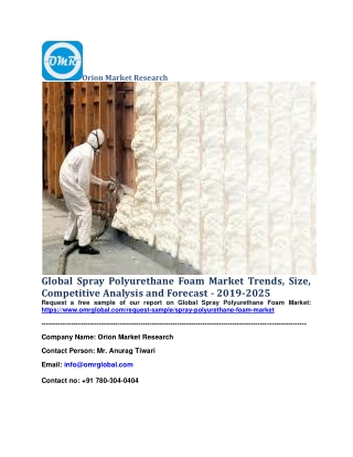 Global Spray Polyurethane Foam Market Trends, Size, Competitive Analysis and Forecast - 2019-2025