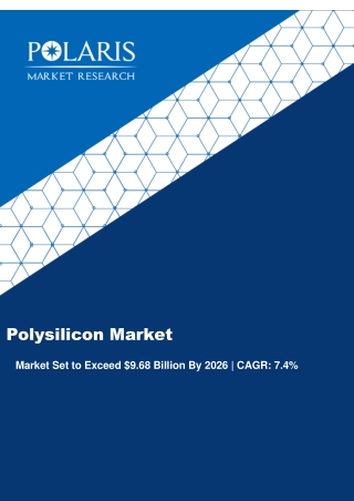 Polysilicon Market Strategies and Forecasts, 2020 to 2026