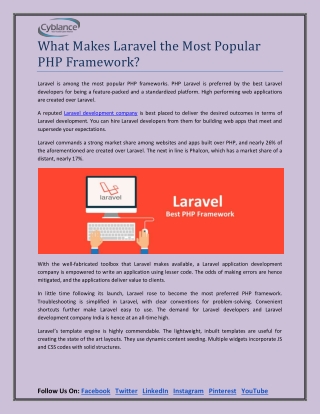 What makes Laravel the Most Popular PHP Framework?
