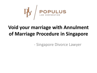 Annulment Lawyer Singapore