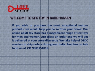 Best Quality Adult Toys In Bardhaman | Call  919681151018