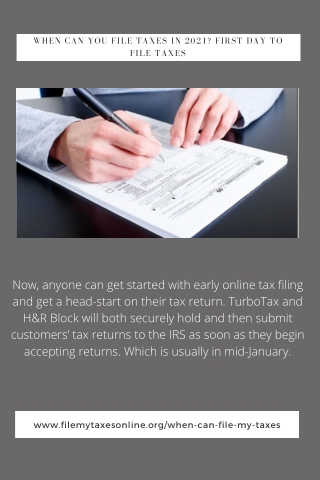 When Can You File Taxes in 2021?