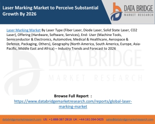 Laser Marking Market to Perceive Substantial Growth By 2026