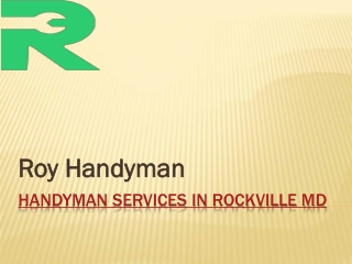 Hire The Best Handyman Services in Rockville MD