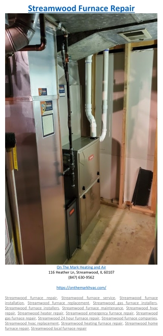 Streamwood Furnace Repair