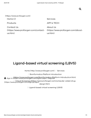 Ligand-based virtual screening