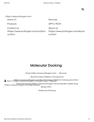 Molecular Docking