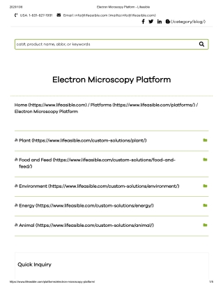 Electron Microscopy Platform
