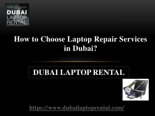 How to Choose Laptop Repair Services in Dubai?