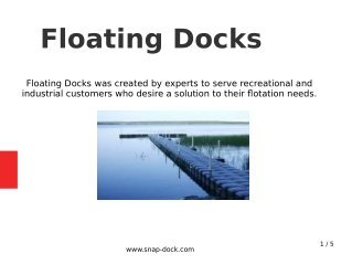 Floating Docks