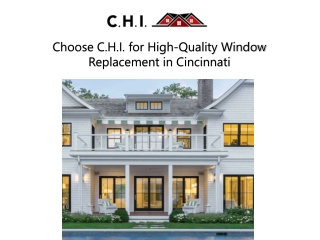 Best Window Replacement Services in cincinnati Ohio