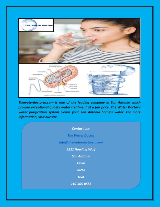 San Antonio Reverse Osmosis | The Water Doctor