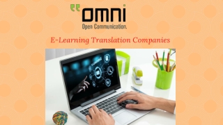 E-Learning Translation Services-With Multilingual Solutions