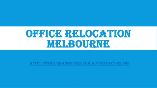 Office Relocation Melbourne