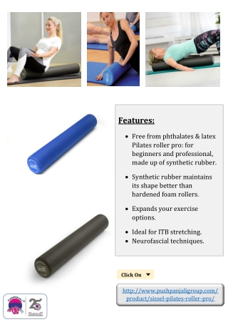 SISSEL Pilates Roller Pro - Pilates workout aid | Pushpanjali medi India