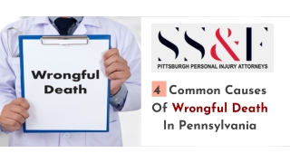 4 Common Causes Of Wrongful Death In Pennsylvania