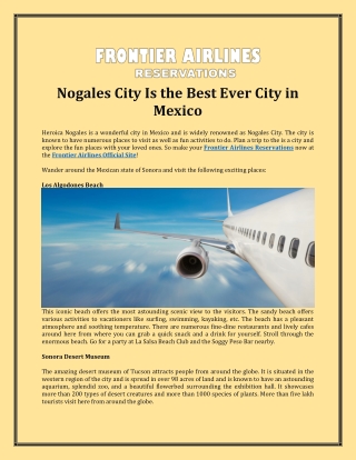 Nogales City Is the Best Ever City in Mexico