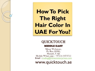 How To Pick The Right Hair Color In UAE For You?