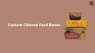 Custom Chinese Food Boxes