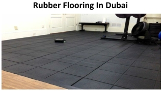 Rubber Flooring in Dubai