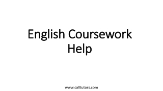 English Coursework Help