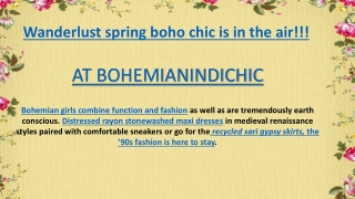 Wanderlust spring boho chic is in the air!!!