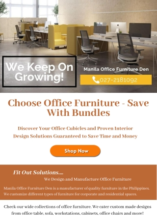 Choose Office Furniture - Save With Bundles