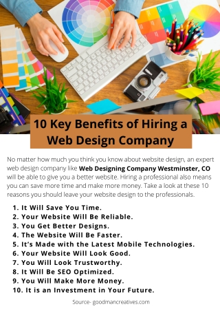 10 Key Benefits of Hiring a Web Design Company