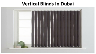 Vertical Blinds Dubai