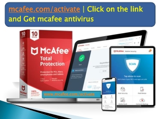mcafee.com/activate | Click on the link and Get mcafee antivirus