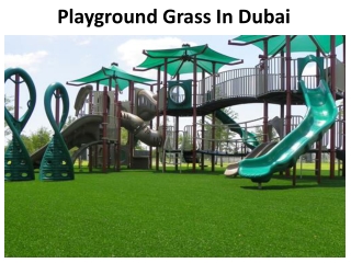 Playground grass Dubai
