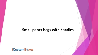 Amazing Paper Bags with Handles For Sale in USA
