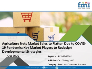 Agriculture Nets Market Sales to Flatten Due to COVID-19 Pandemic; Key Market Players to Redesign Developmental Strategi