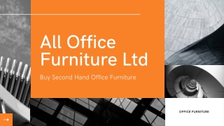 Buy Second Hand Office Furniture