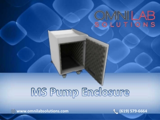 Buy noise reduction MS Pump Enclosure for your Mass Spectrometry Lab | OMNI Lab Solutions