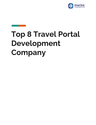 Top Travel Portal Development Company