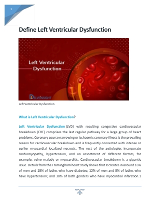 what is Left Ventricular Dysfunction