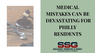 Medical Mistakes Can Be Devastating For Philly Residents