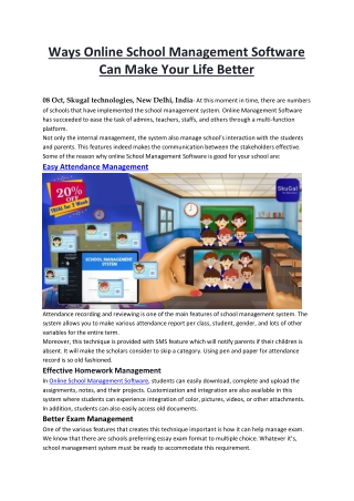 Ways Online School Management Software Can Make Your Life Better